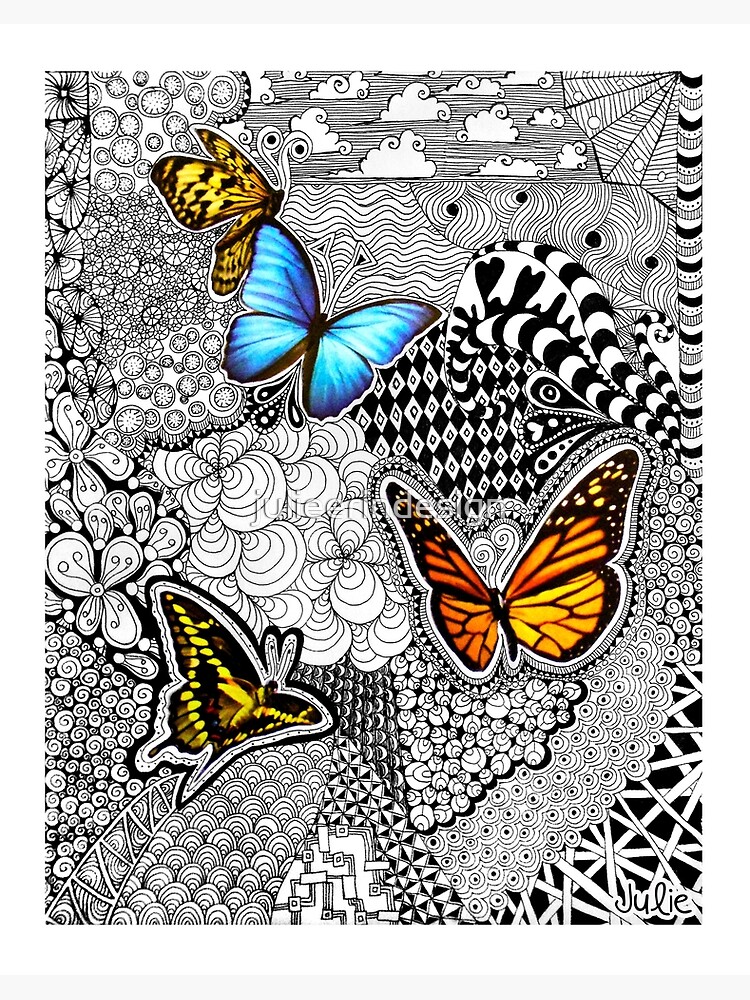 Zentangle Inspired Artwork - Julie Erin Designs