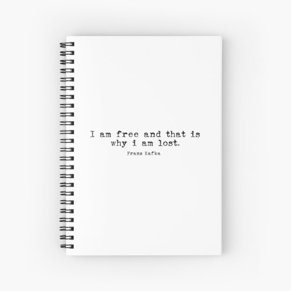 Kafka Quote Spiral Notebook