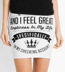 Funny College - My First Child Has Gone Off To College - Emptiness Humor Mini Skirt