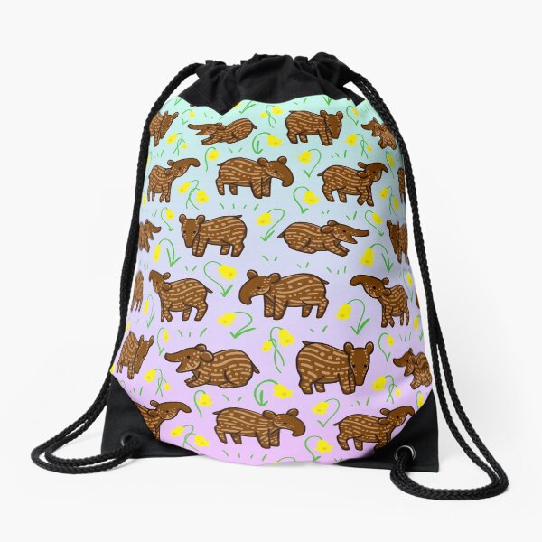 Young Tapirs Drawstring Bag