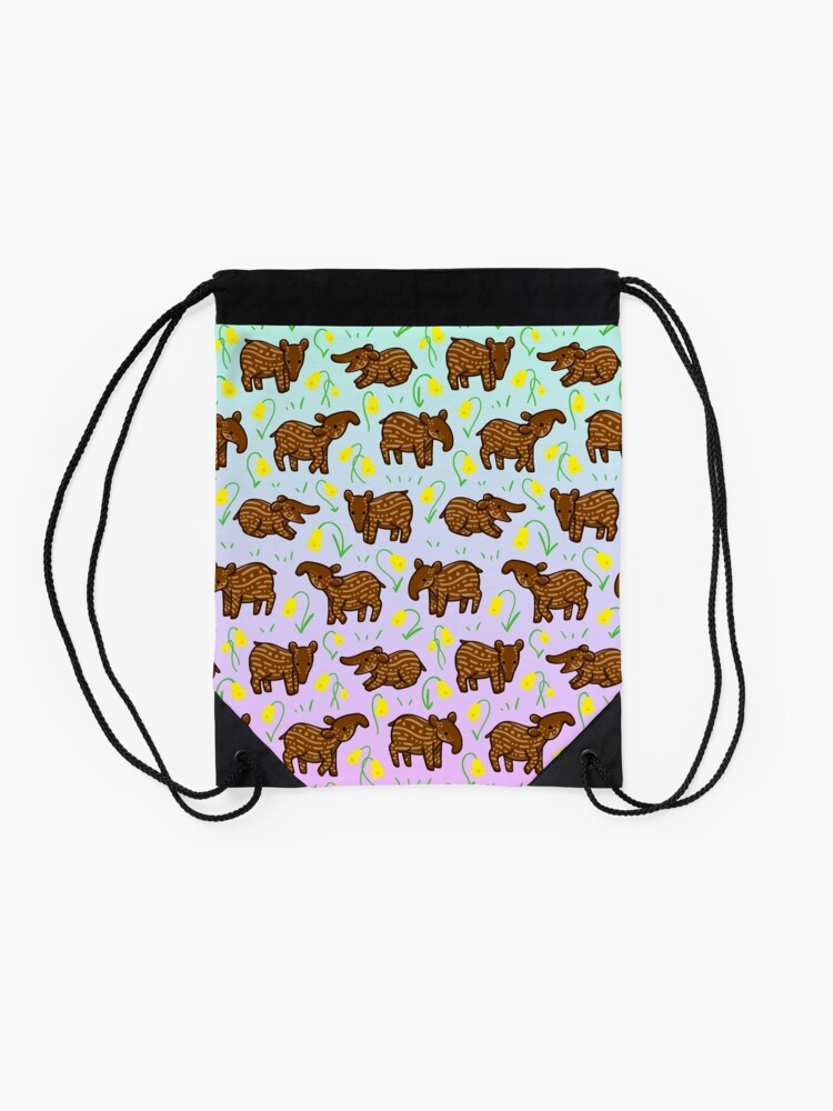 Alternate view of Young Tapirs Drawstring Bag