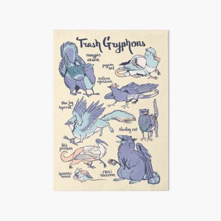 Trash Gryphons: Collection Art Board Print