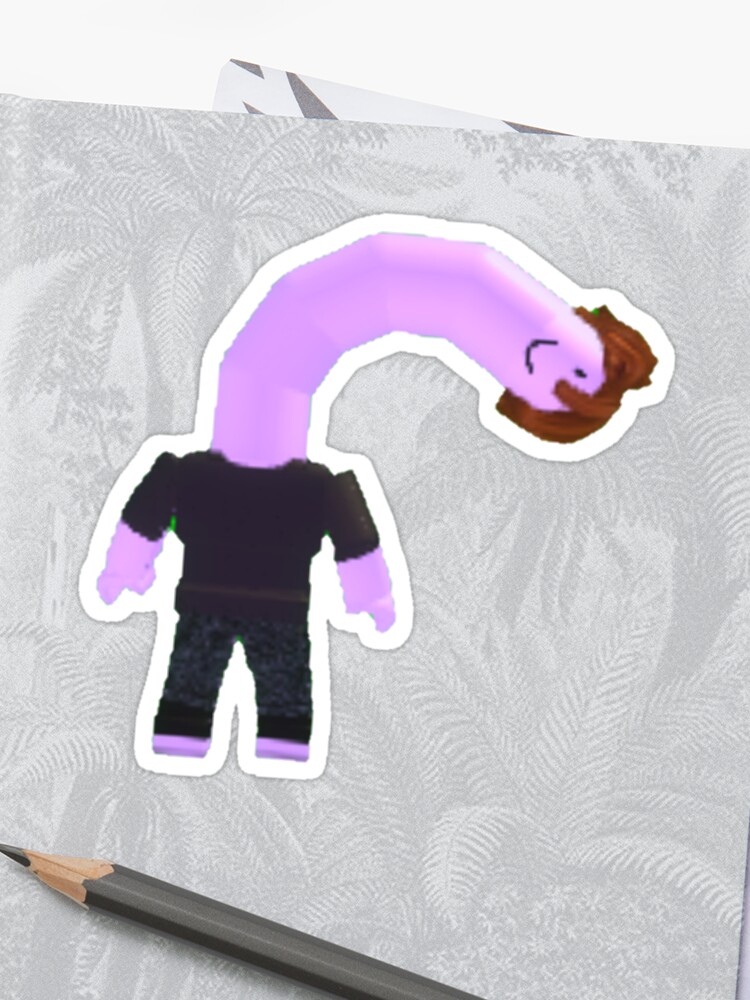 Long Neck Default Roblox Character Sticker By Greensocks69 - small character roblox