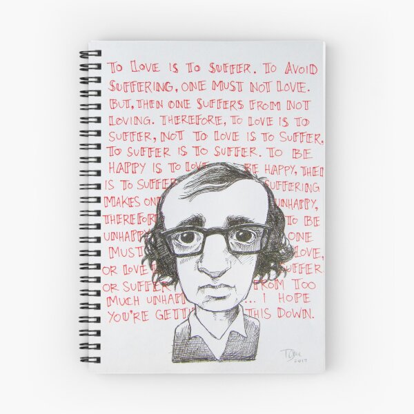 Item preview, Love Quote by Woody Allen designed and sold by shapeshifter78.