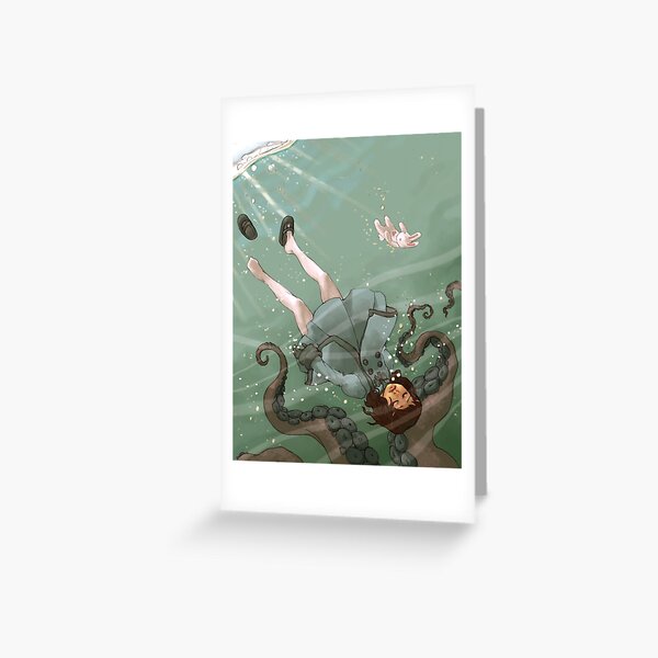 Falling, Drowning Greeting Card