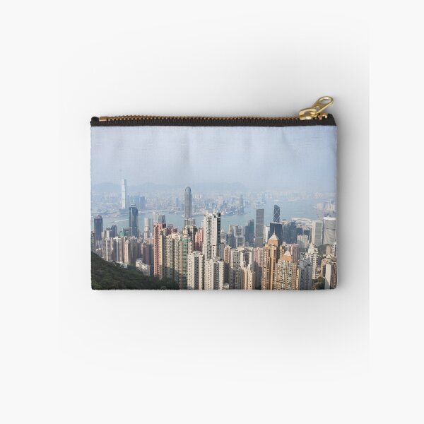 Item preview, beautyful View of Hongkong urban and Victoria Harbor on sunset designed and sold by alexvioletart.