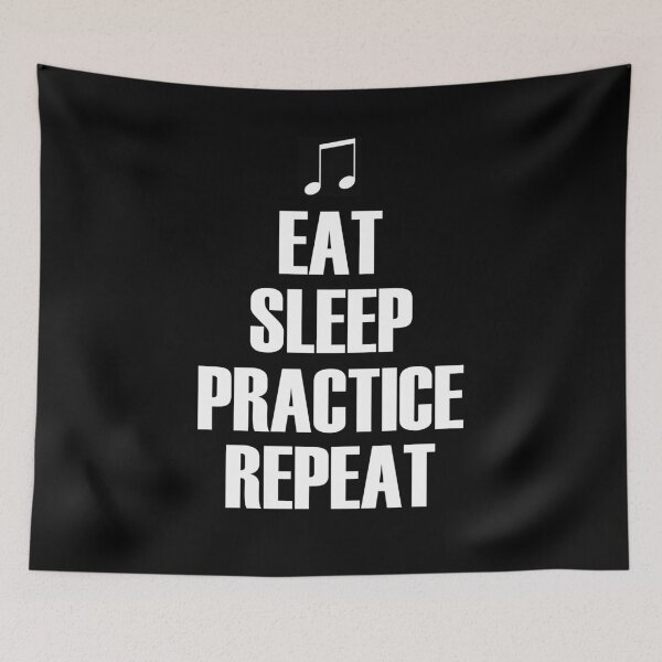 Item preview, Practicing is Life (White) designed and sold by GeneticRambles Shop.