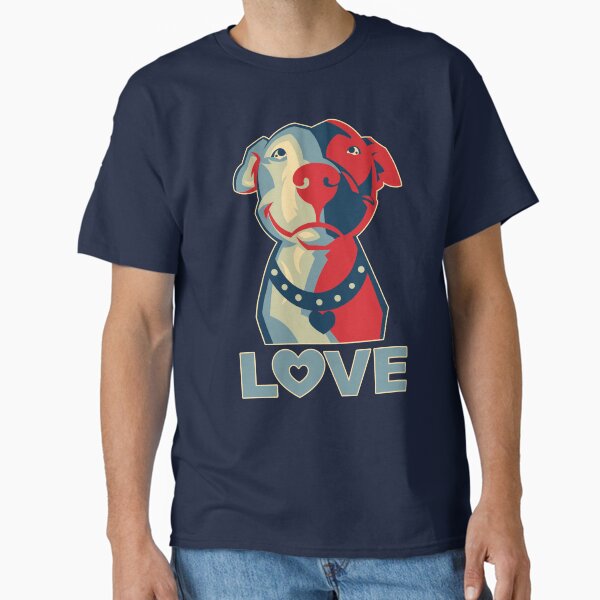 Vista previa del artículo con la obra «Pitbull - AMOR», diseñado y vendido por SnoringDragon.