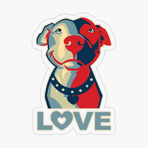 Item preview, Pitbull - LOVE designed and sold by SnoringDragon.