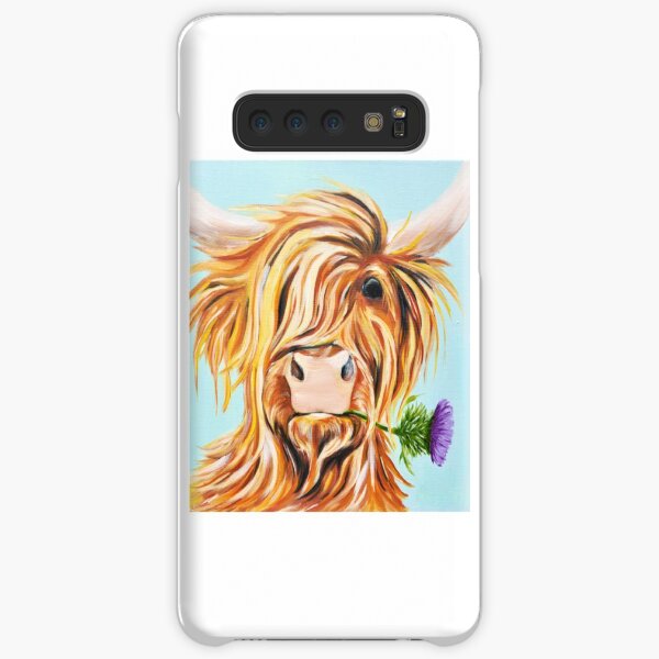 Highland Cattle - Highland Cow Painting - Highland Cow Gift - Gift For Cow Lovers Samsung Galaxy Snap Case