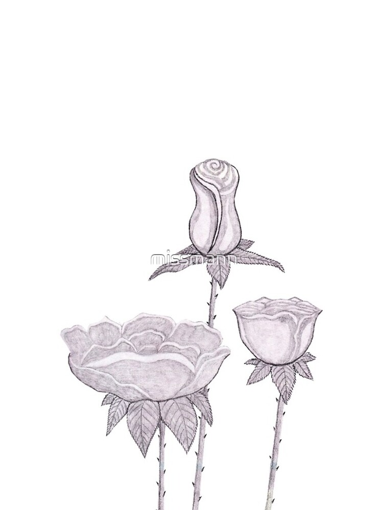 Thumbnail 4 of 4, iPhone Case, Three Roses designed and sold by missmann.