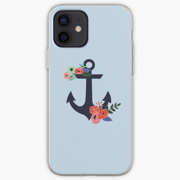 Floral Anchor iPhone Soft Case