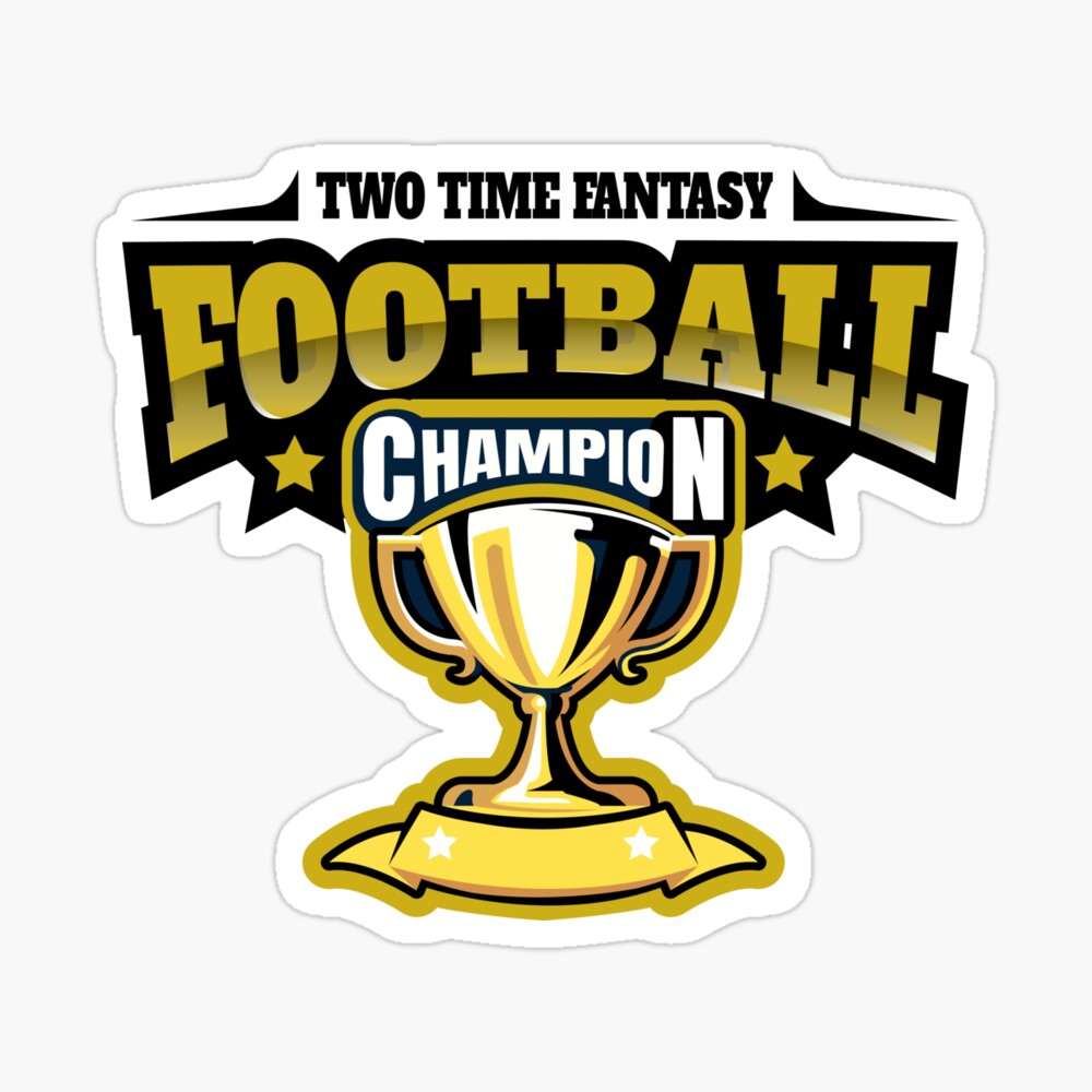 Funny Champion - Two Time Fantasy Football Champ Elite Best Humor" Canvas Print by stuch75 |