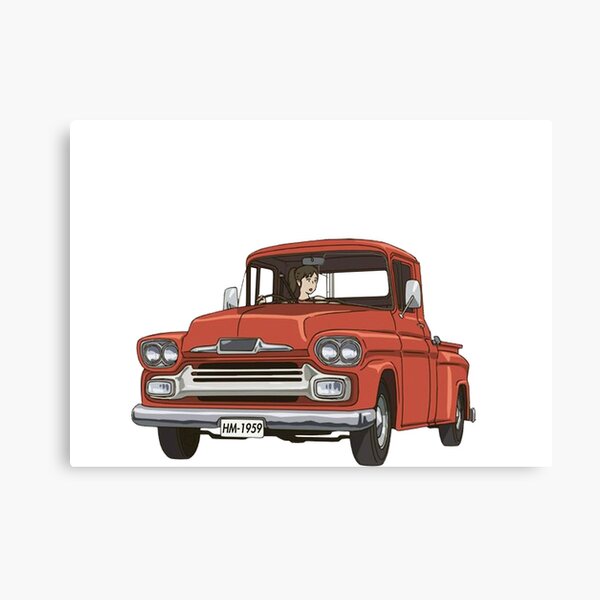Large Chevrolet Stepside 2 Truck Muscle Hotrod V8 America Wall Poster Art Print