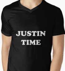 JUSTIN TIME Men's V-Neck T-Shirt