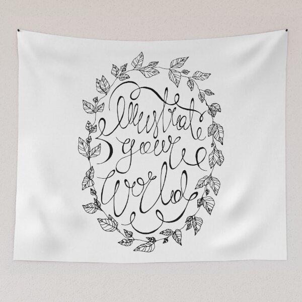 Item preview, Illustrate Your World Calligraphy designed and sold by Chloes-drawings.