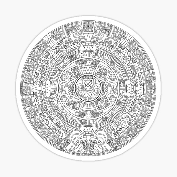 Aztec Cthulhu Vector Sticker