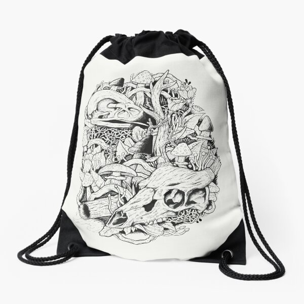 Mushroom Kingdom Drawstring Bag