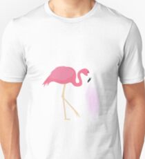 Pink dreams flamingo Slim Fit T-Shirt