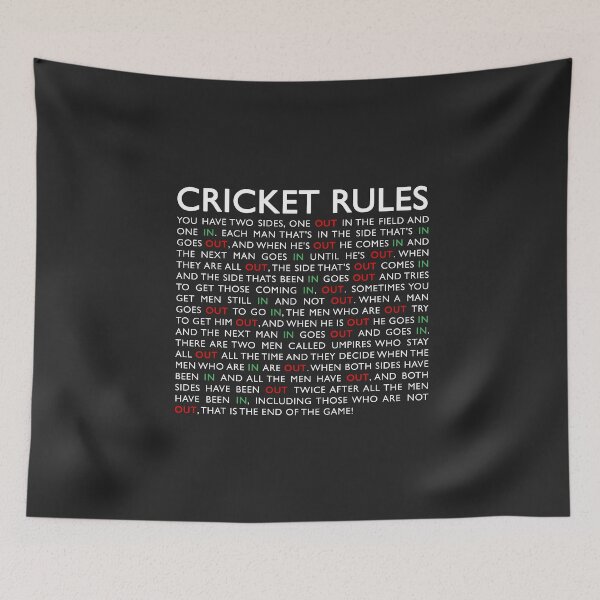 Item preview, Cricket Rules designed and sold by isstgeschichte.