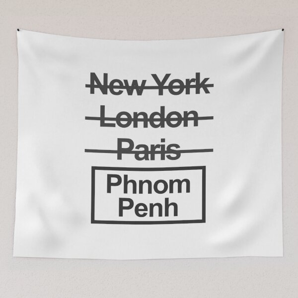 Item preview, Cambodia Phnom Penh City Text design designed and sold by GetItGiftIt.