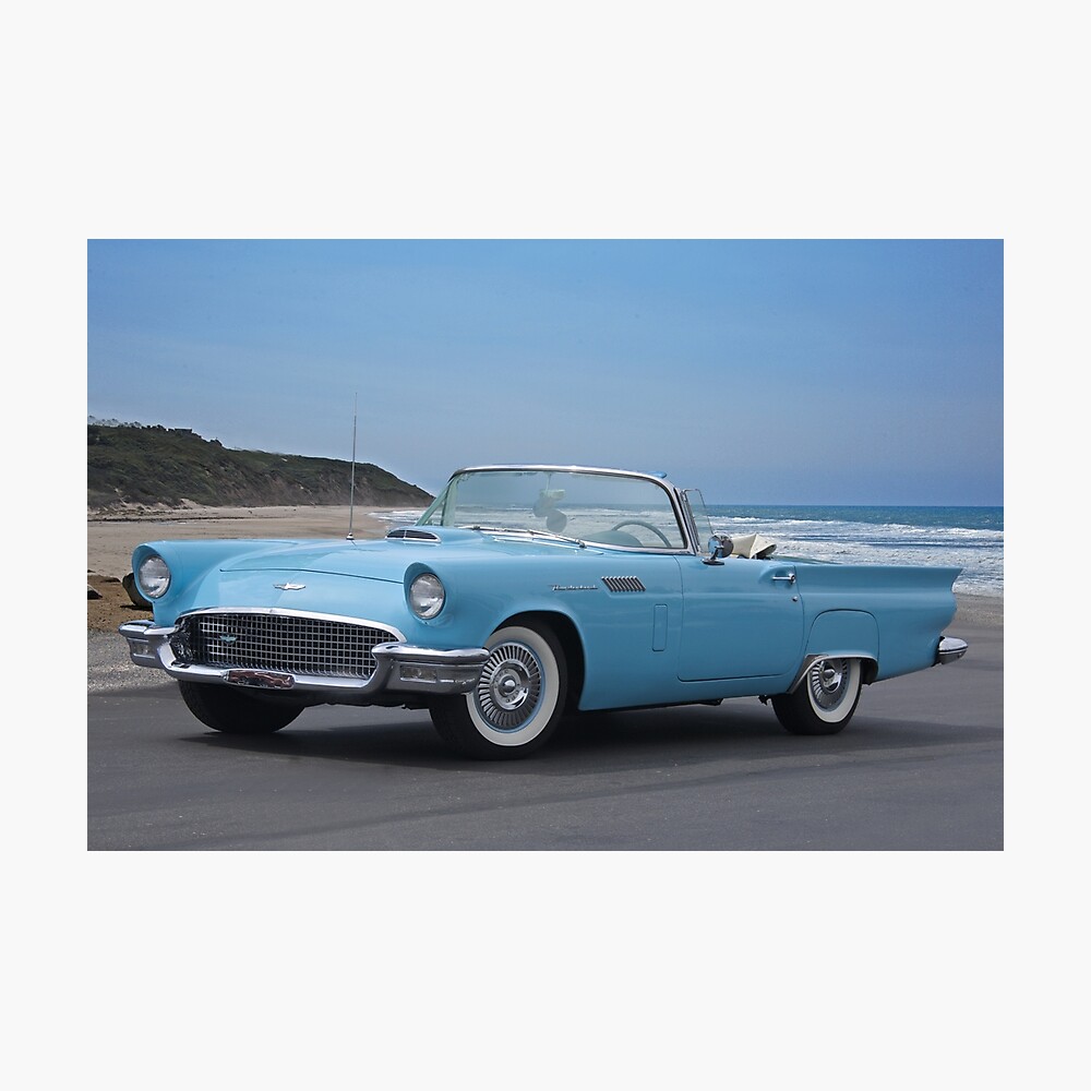 This is my dream car; powder blue 55 ford thunderbird.