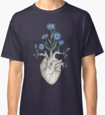 Camiseta clásica Corazón Floral: Anatomía Humana Aciano Día de San Valentín Regalo