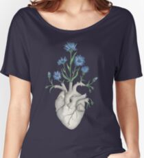Blumenherz: Menschliches Anatomie-Kornblume-Mutter-Tagesgeschenk Baggyfit T-Shirt