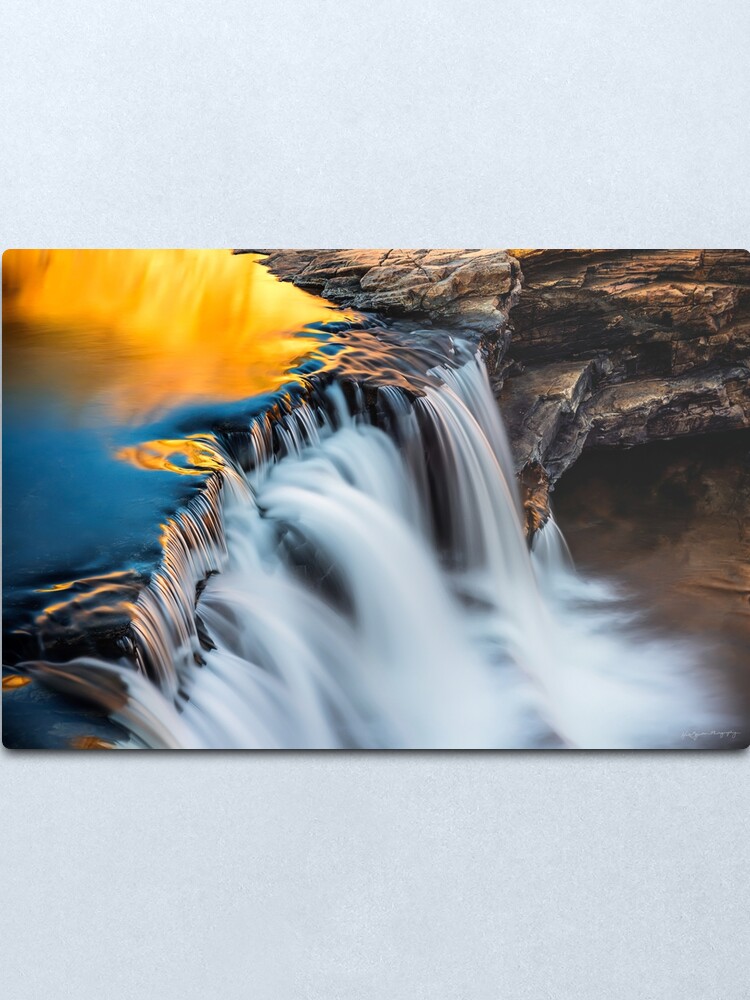 Alternate view of Molten Gold (Bell Gorge) Metal Print
