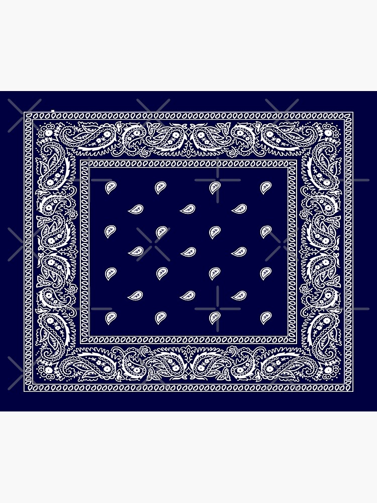 Blue 2025 bandana tapestry