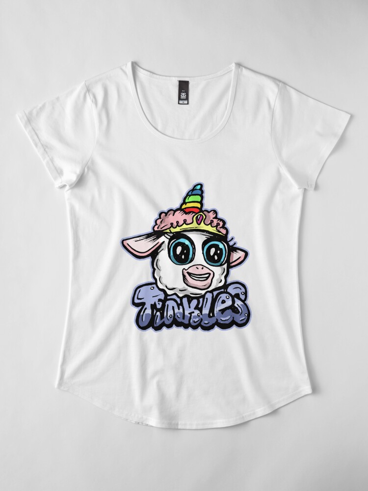Alternate view of Tinkles the Magical Ballerina Lamb from Rick and Morty™ Premium Scoop T-Shirt