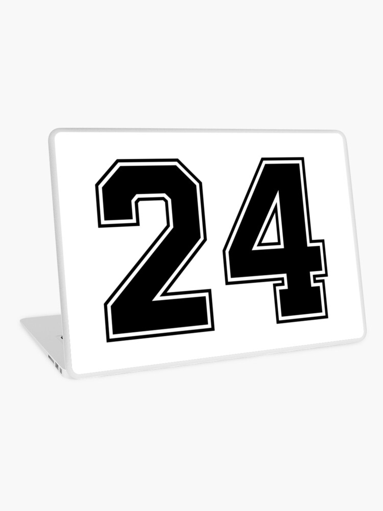 21 American Football Classic Vintage Sport Jersey Number in black number  on white background for american football, baseball or basketball Sticker