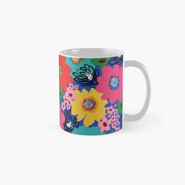 Flower Power – Blue Classic Mug