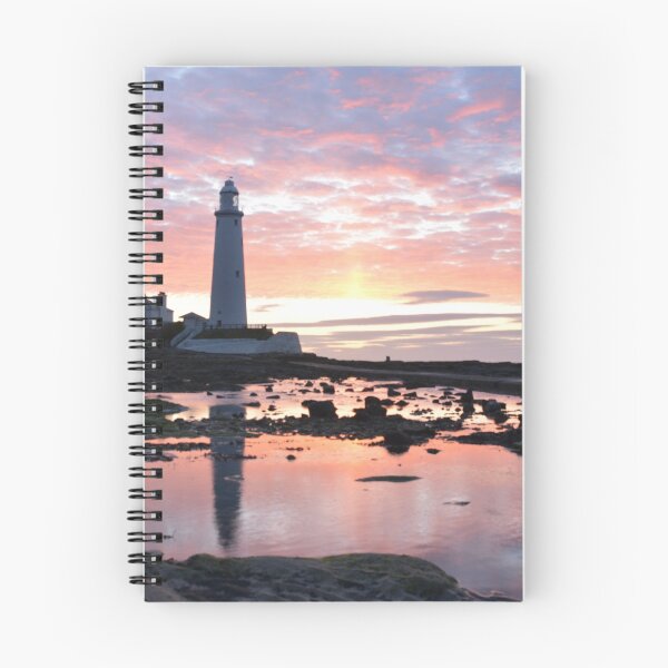 Item preview, St Marys Island Lighthouse Sunrise designed and sold by tynesidephotos.