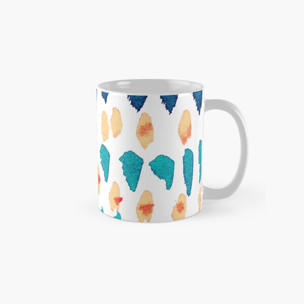 Abstrakte Flecken in Rot und Blau Tasse (Standard)