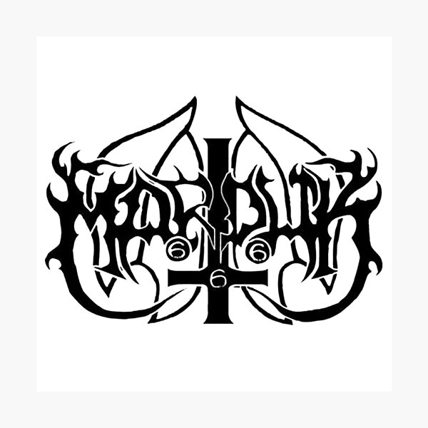 Marduk Black Metal Goth Satan 666 Photographic Print