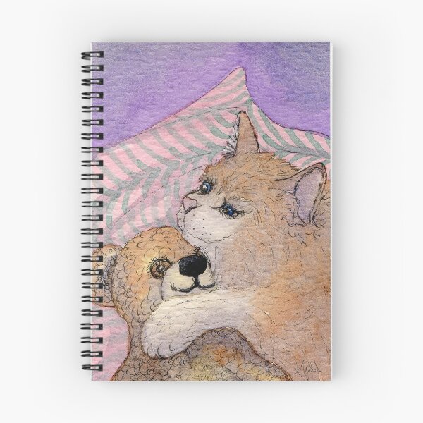 Item preview, Friends Forever, Cat with her Teddy Bear designed and sold by SusanAlisonArt.