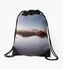 Lyngenalps by Moonlight Drawstring Bag