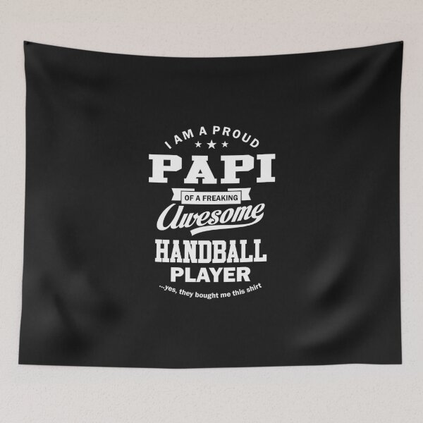 Item preview, Proud Papi of a Handball Player designed and sold by cidolopez.