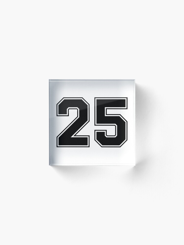 25 American Football Classic Vintage Sport Jersey Number in black number on  white background for american football, baseball or basketball Poster for  Sale by Marcin Adrian