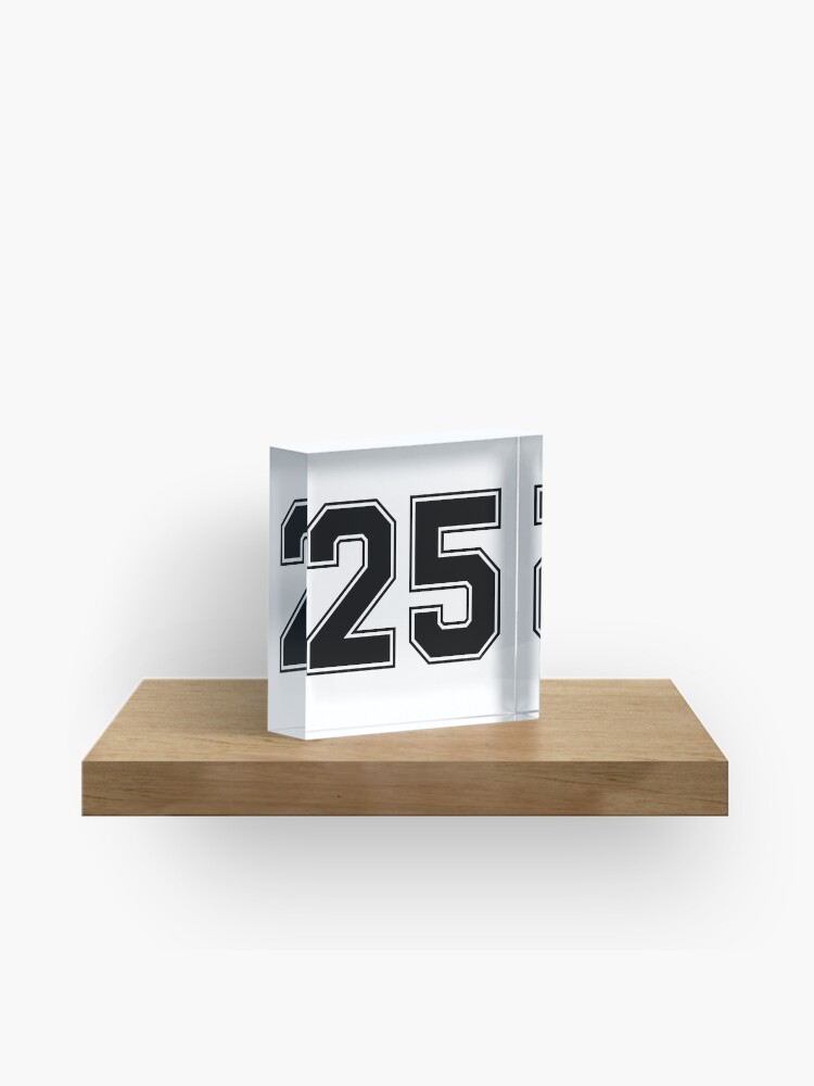 27 American Football Classic Vintage Sport Jersey Number in black number on  white background for american football, baseball or basketball | Metal