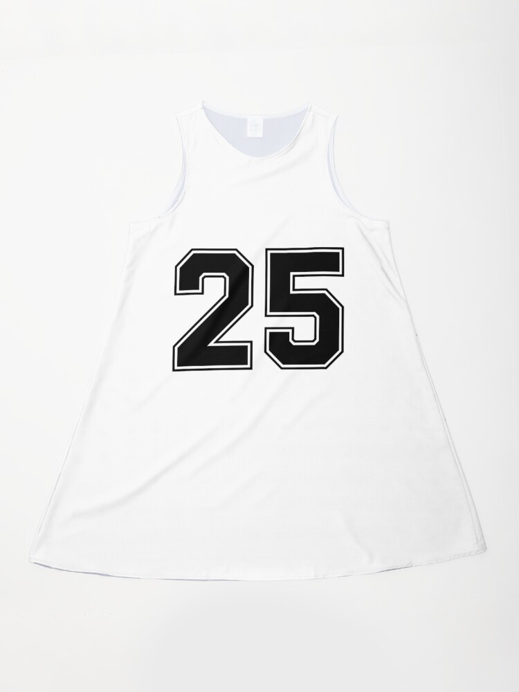 25 American Football Classic Vintage Sport Jersey Number in black number on  white background for american football, baseball or basketball" A-Line Dress  for Sale by MarcinAdrian | Redbubble