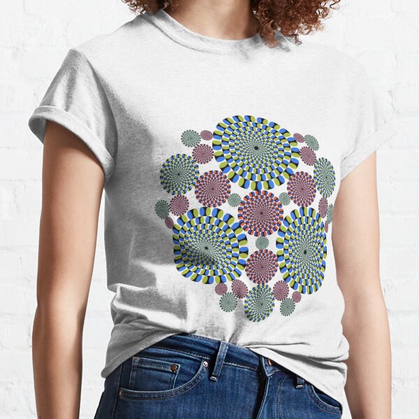 #abstract, #decoration, #pattern, #flower, #illustration, art, circular, design, lace, ornate, color image, circle, geometric shape, textured Classic T-Shirt