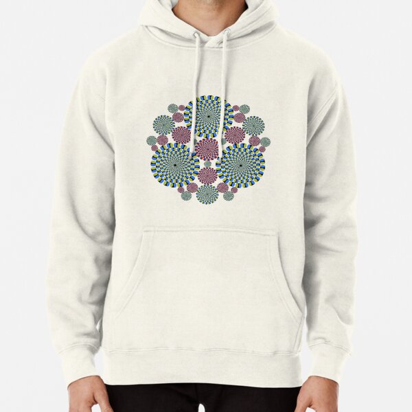#abstract, #decoration, #pattern, #flower, #illustration, art, circular, design, lace, ornate, color image, circle, geometric shape, textured Pullover Hoodie