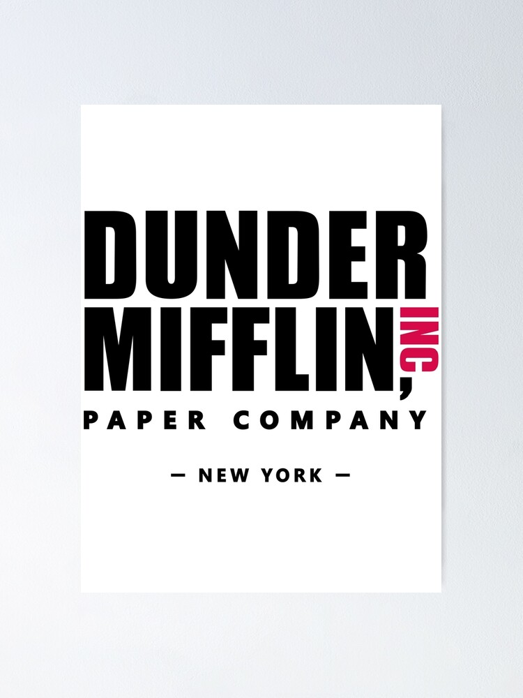 Dunder Mifflin Paper Company Poster for Sale by BestOfficeMemes