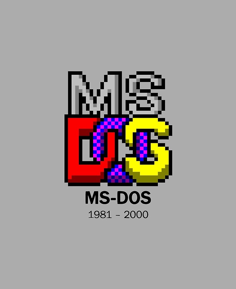 Ms Dos Logo Wall Art for Sale | Redbubble