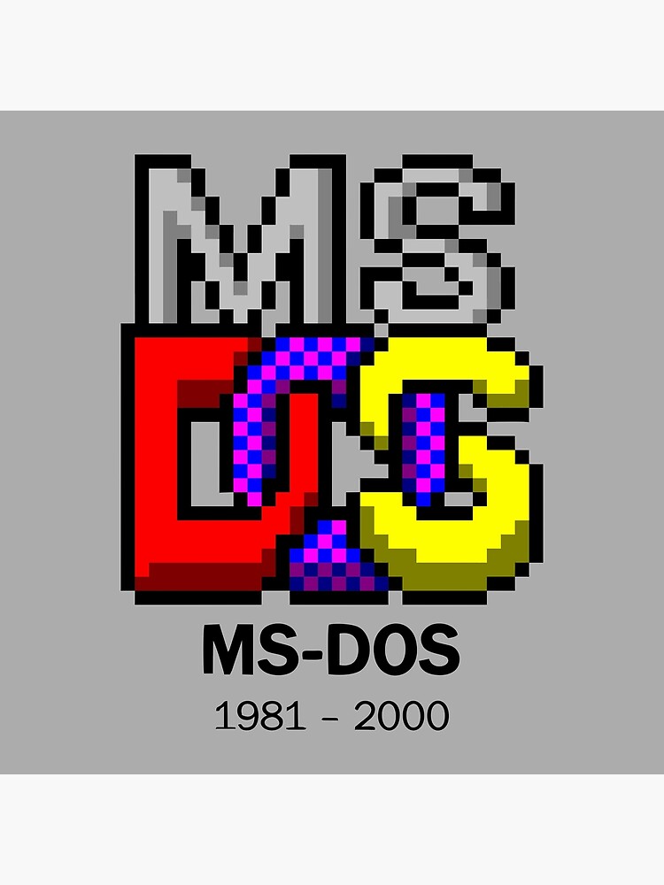 "Ms Dos Logo" Poster by yutakasilas Redbubble