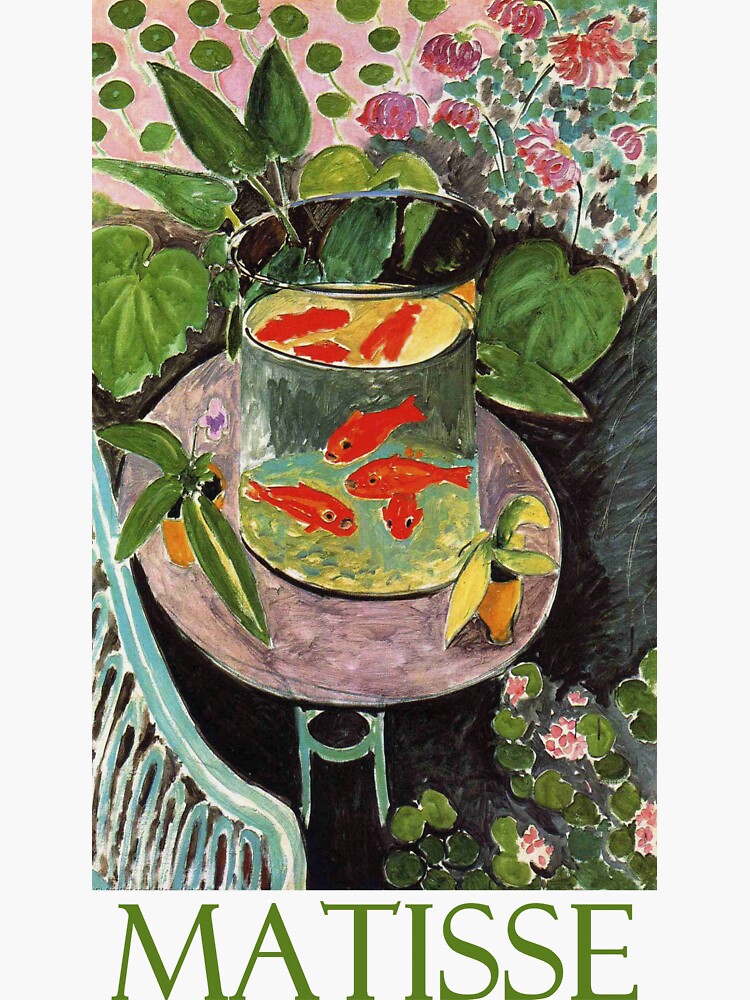 Thumbnail 3 of 3, Sticker, The Goldfish by Henri Matisse designed and sold by Chunga.
