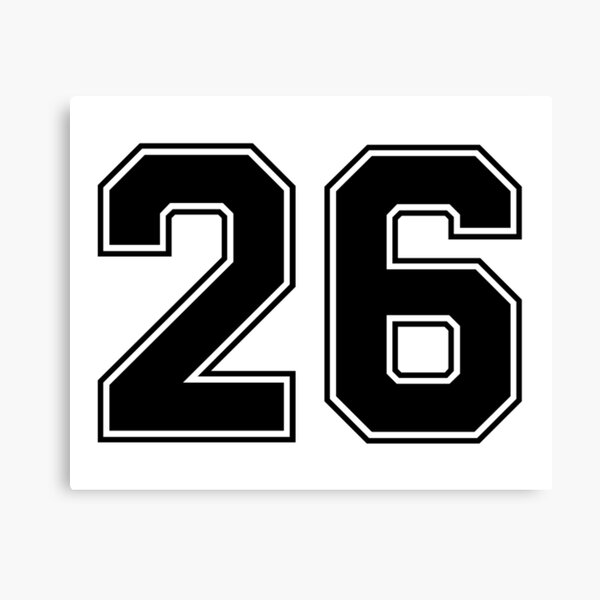 27 American Football Classic Vintage Sport Jersey Number in black number on  white background for american football, baseball or basketball | Greeting