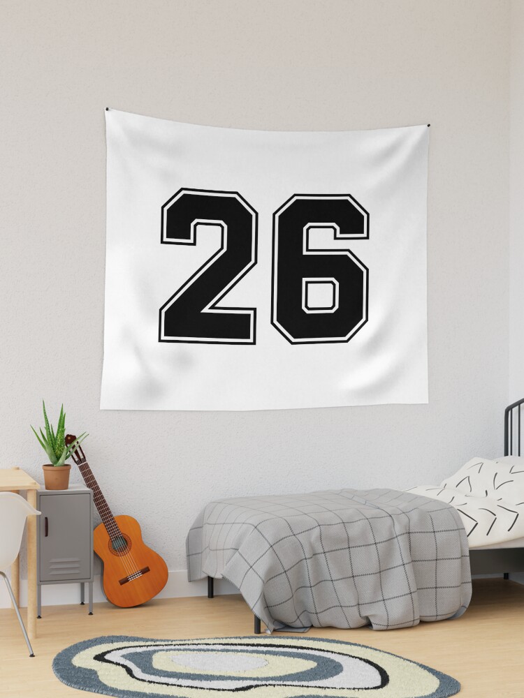 26 American Football Classic Vintage Sport Jersey Number in black number on  white background for american football, baseball or basketball Essential T- Shirt for Sale by Marcin Adrian